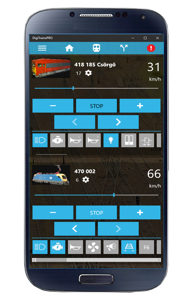 DigiTrainsPro Main Screen