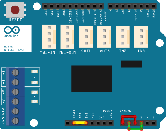 MotorShield configuration for ESP32