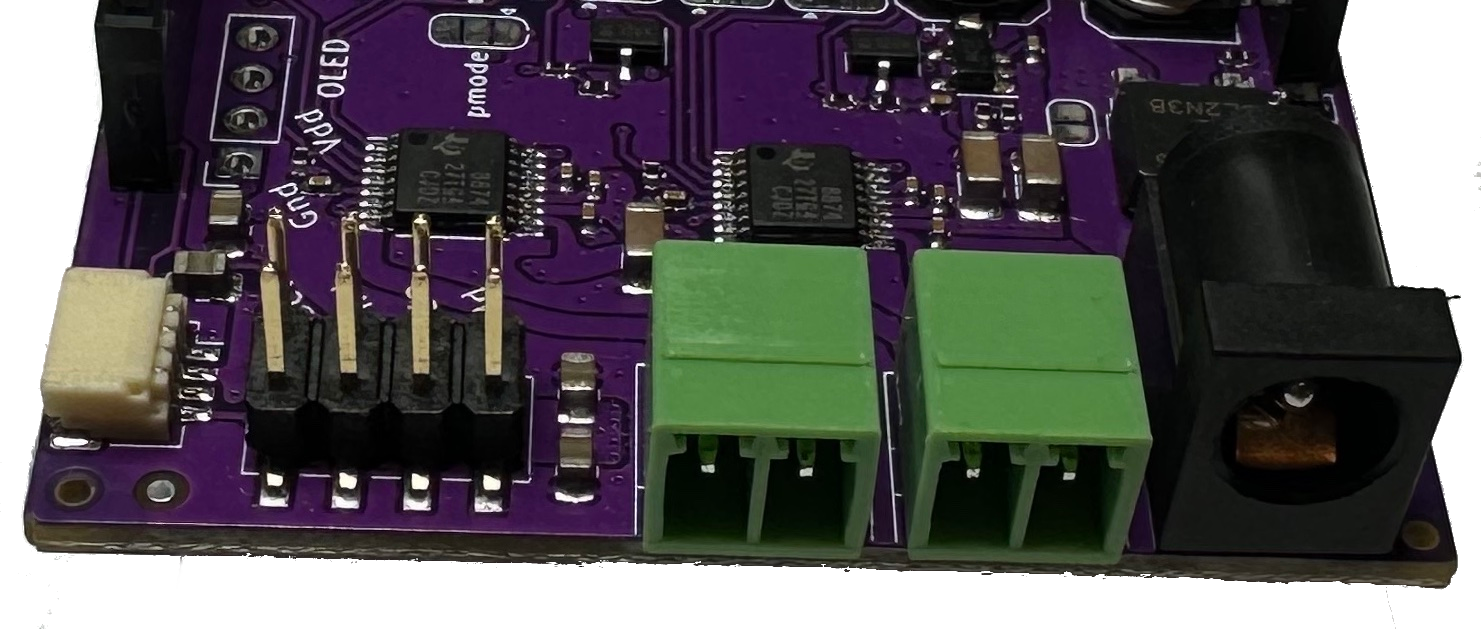 DCC-EX EX-MotorShield8874 RevA connectors