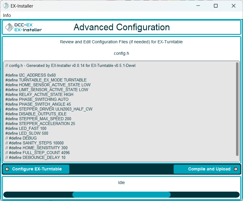 EX-Installer - EX-Turntable advanced config