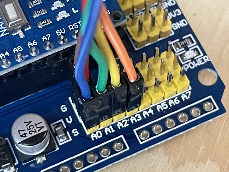 Shield to ULN2003 pins