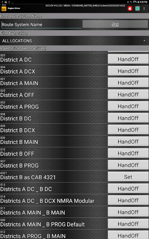 Track Manager handoff