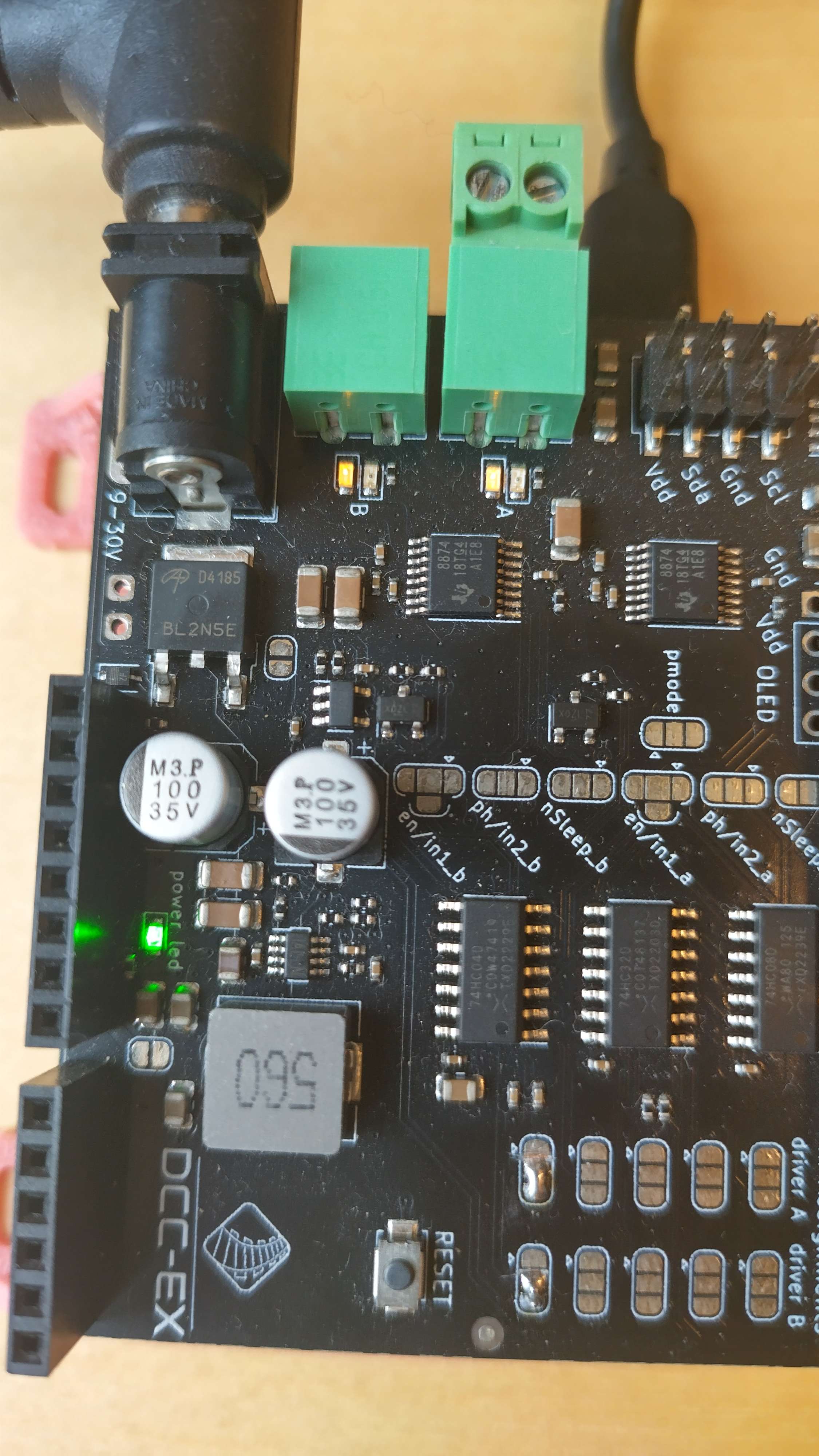 Track A DC/B DC throttle reversed