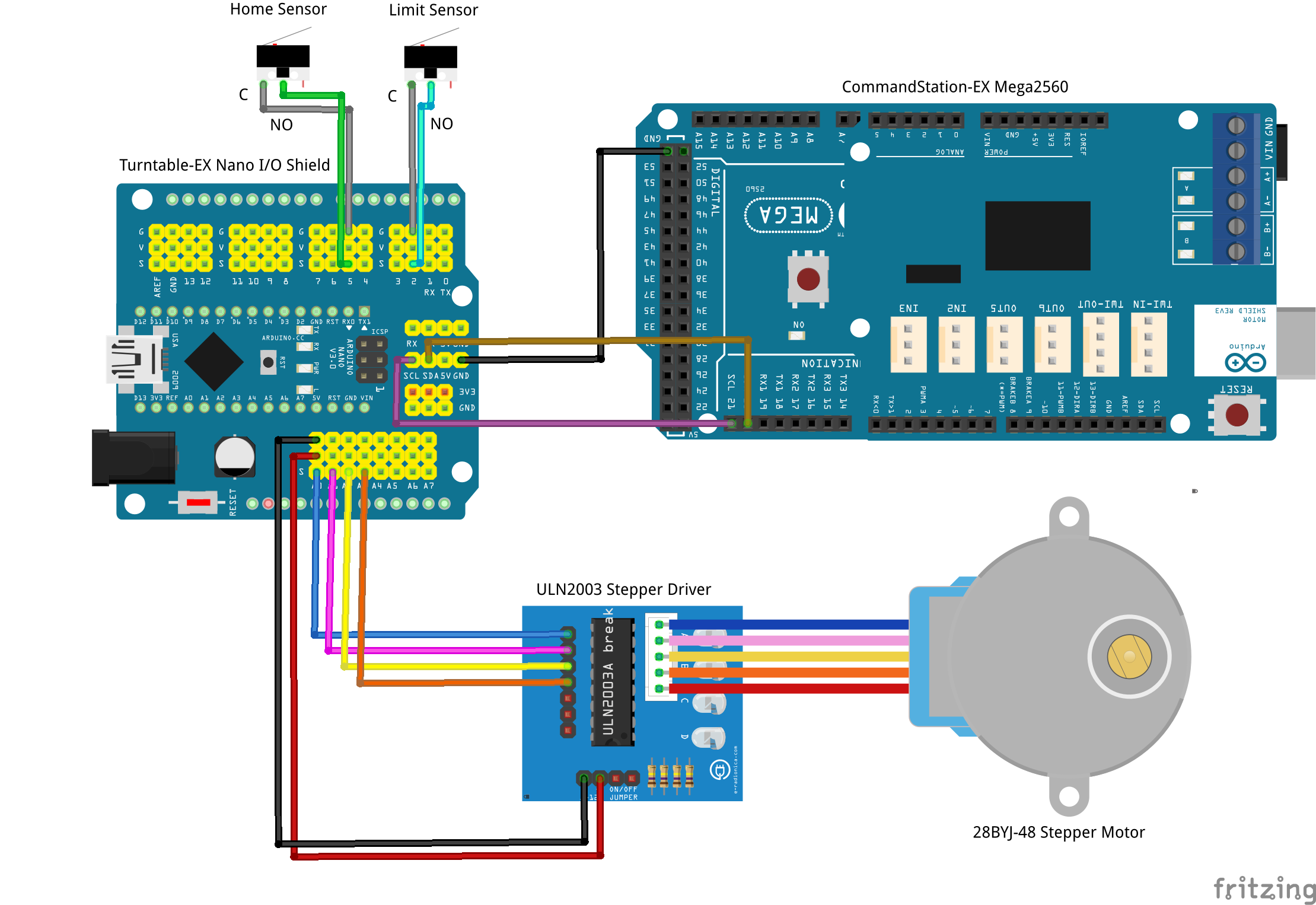 Traverser Assembly Fritzing