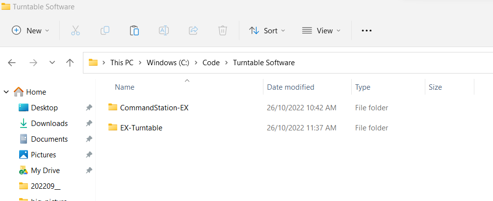 Two folders