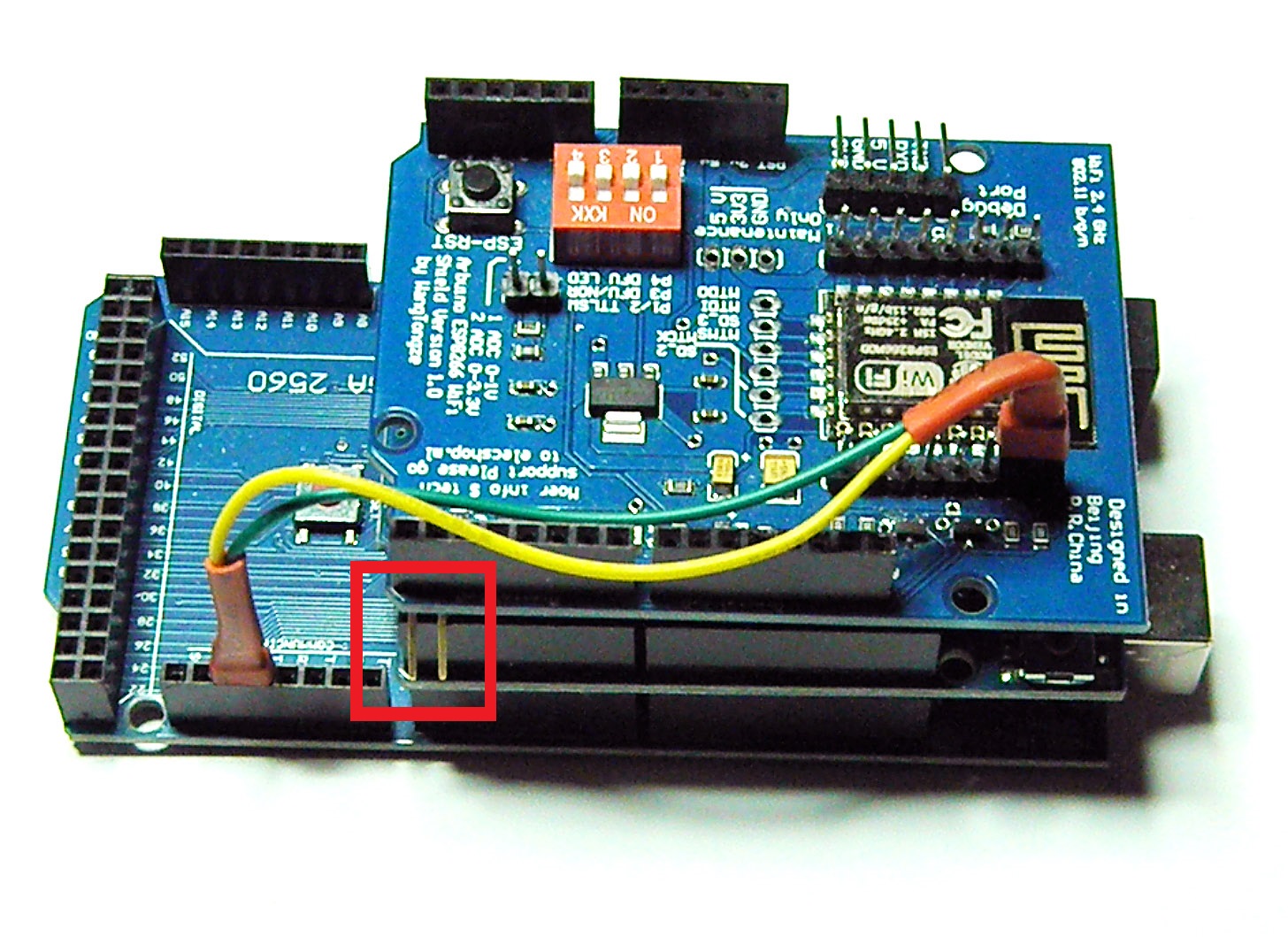 WangTongze Jumpering to the debug header