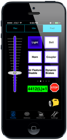 WiThrottle Screenshot 1