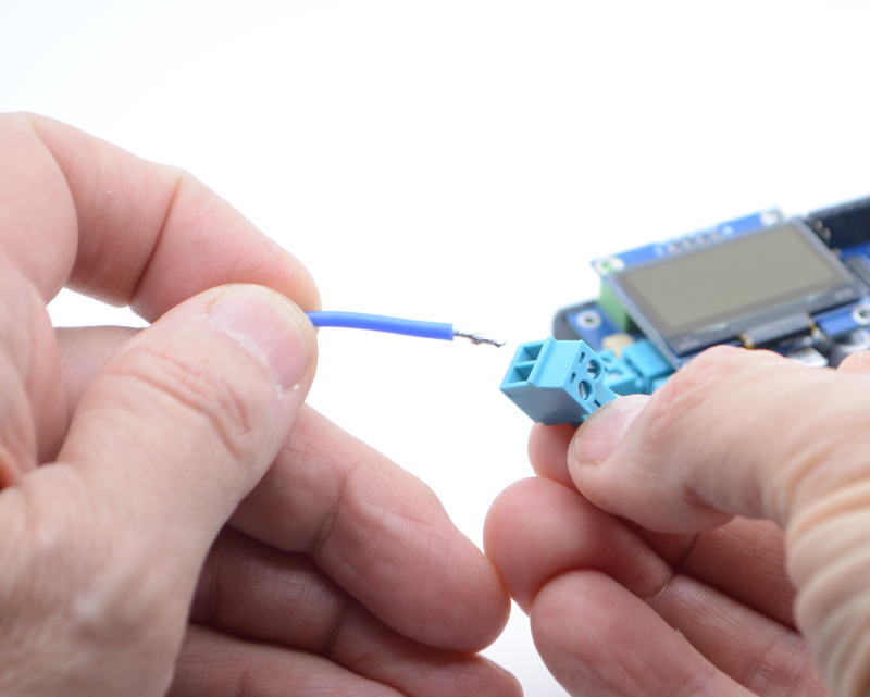 Optionally unplugging connector to insert wires