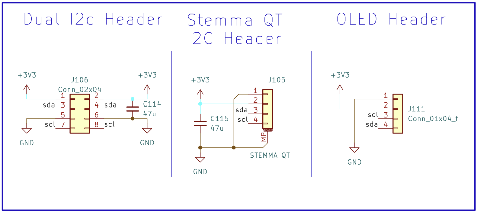 EX-CSB1 I2C headers