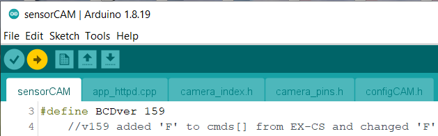 Edit configCAM.h 3