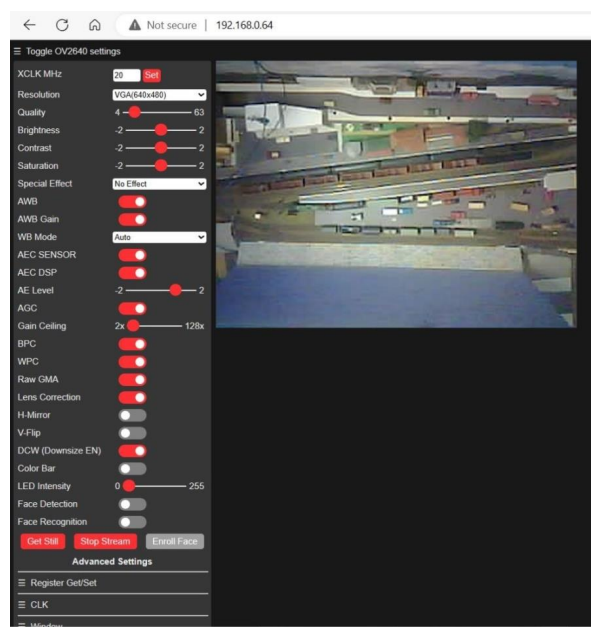 ESP32 CAM Example Sketch