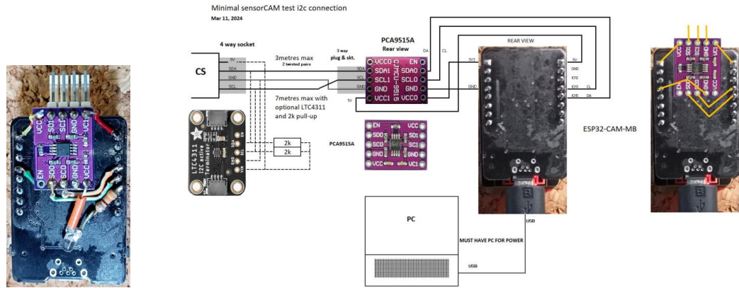 ESP32 CAM MB with PCA9515A and LTC4311
