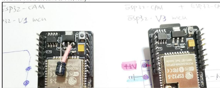 ESP32 Cam with Capacitor