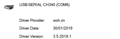 Serial Driver Version