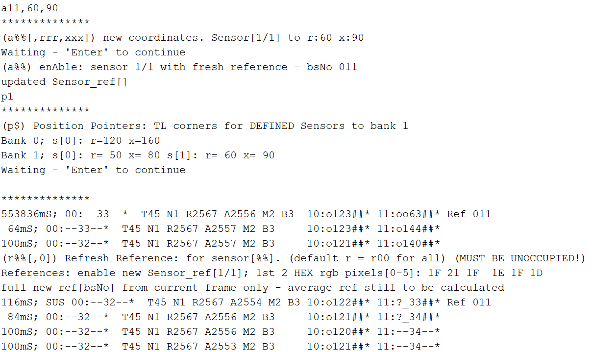 Test and Enable Sensor A11