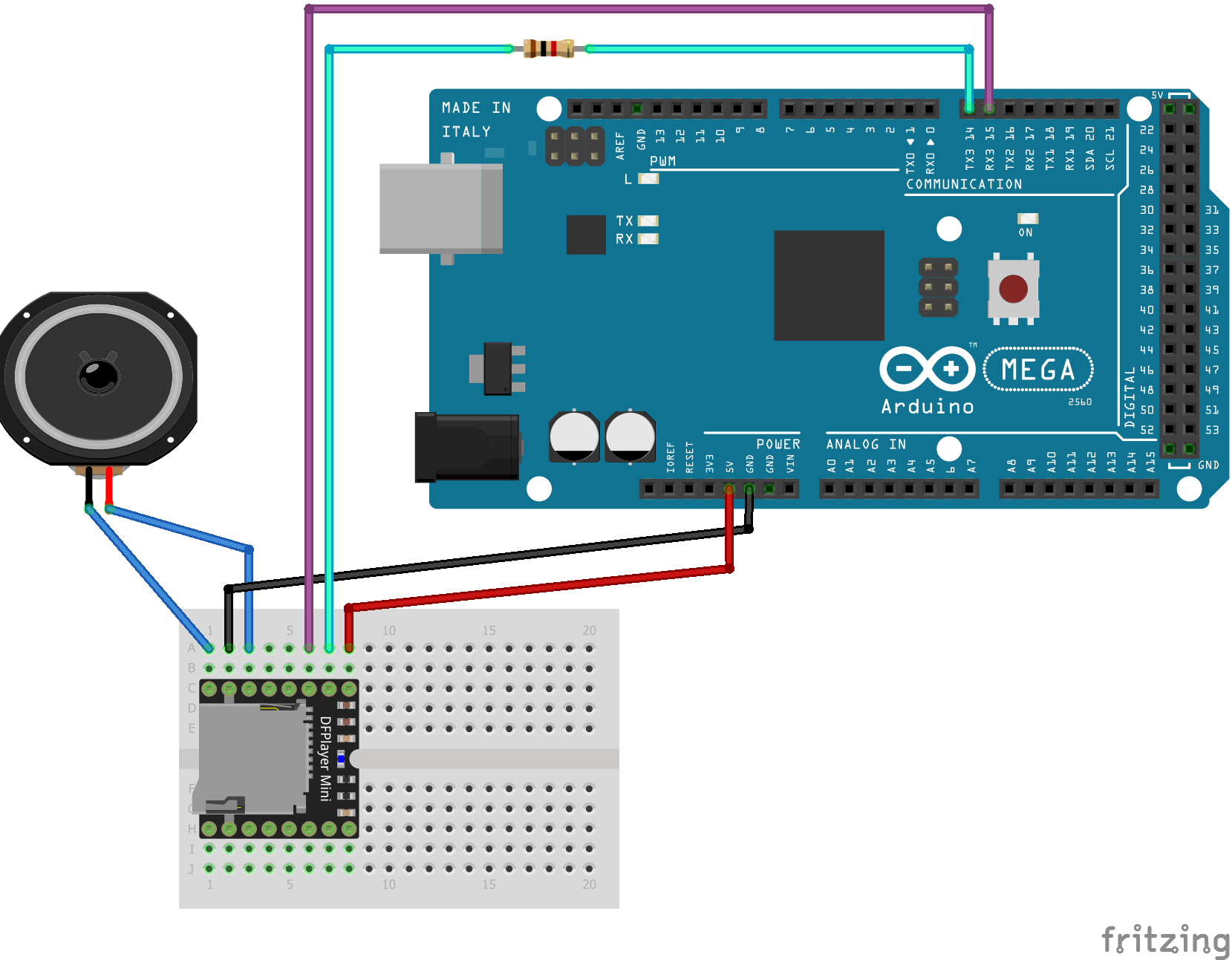 Arduino Mega with DFplayer