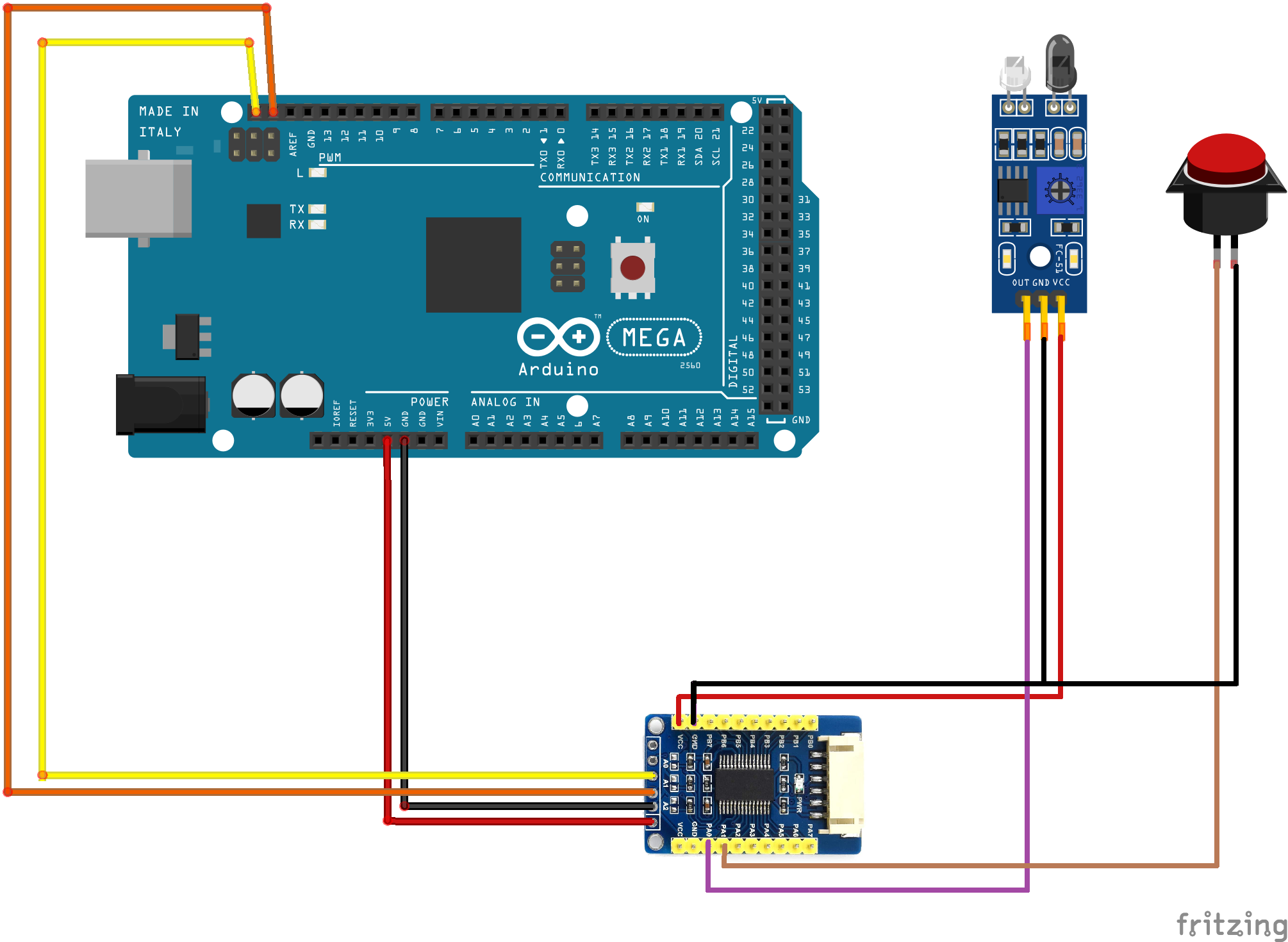MCP23017 module connections