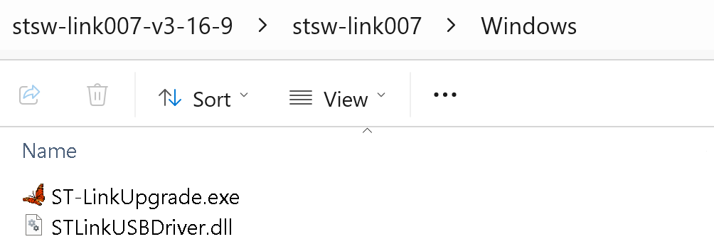 download and extracted folders