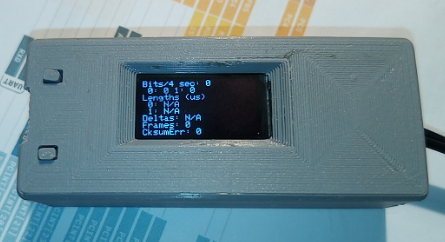 Neil's DCC-EX Sniffer in a 3D Printed Case