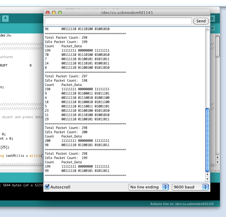 Example Sniffer Output 1