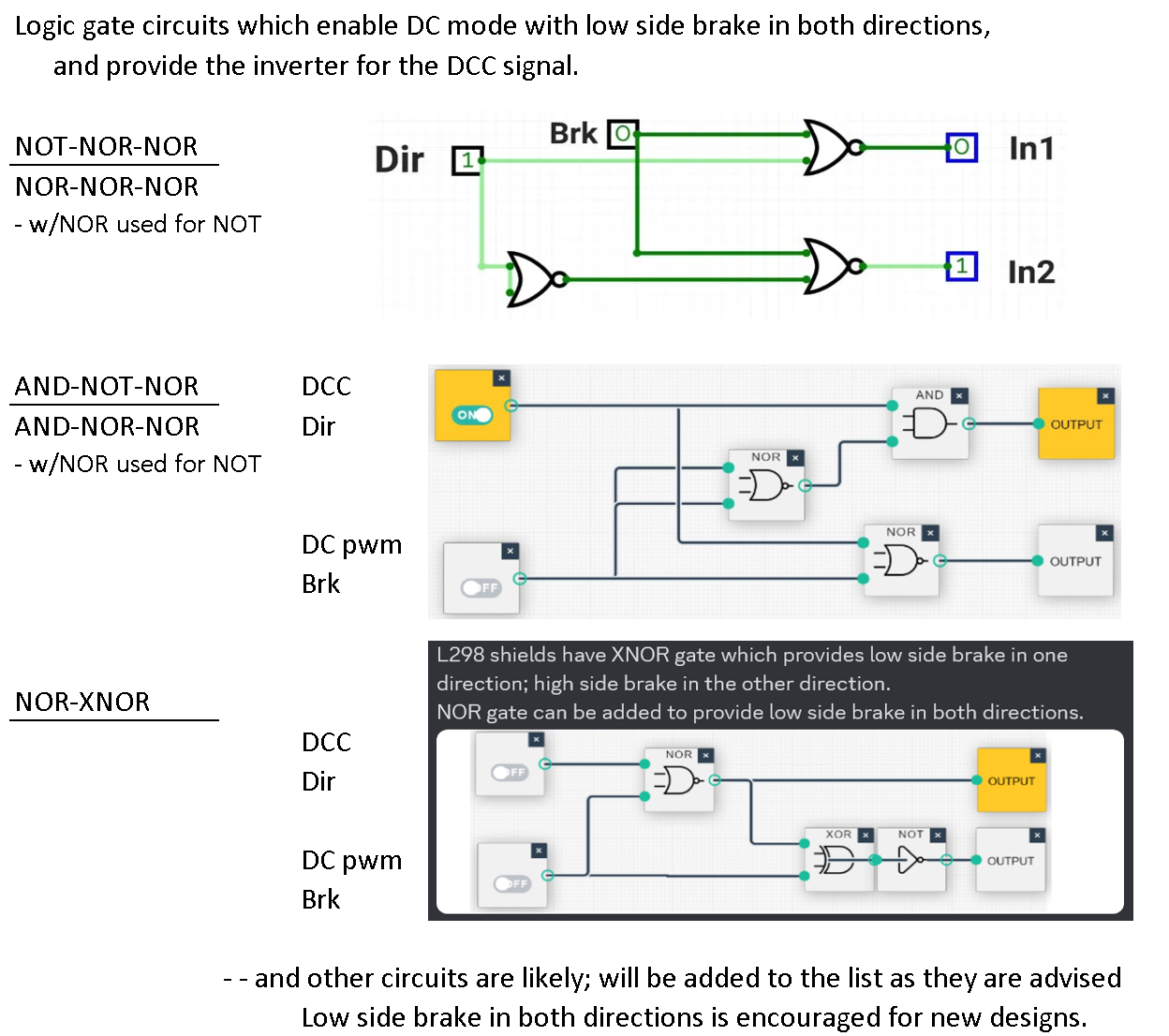 Logic gate circuits